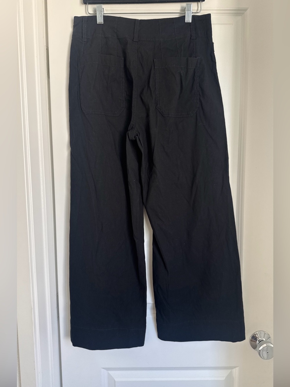 Maeve Anthropologie The Colette Magic Fabric Crop Pants Wide Leg Twill Chino 29 - Picture 3 of 6
